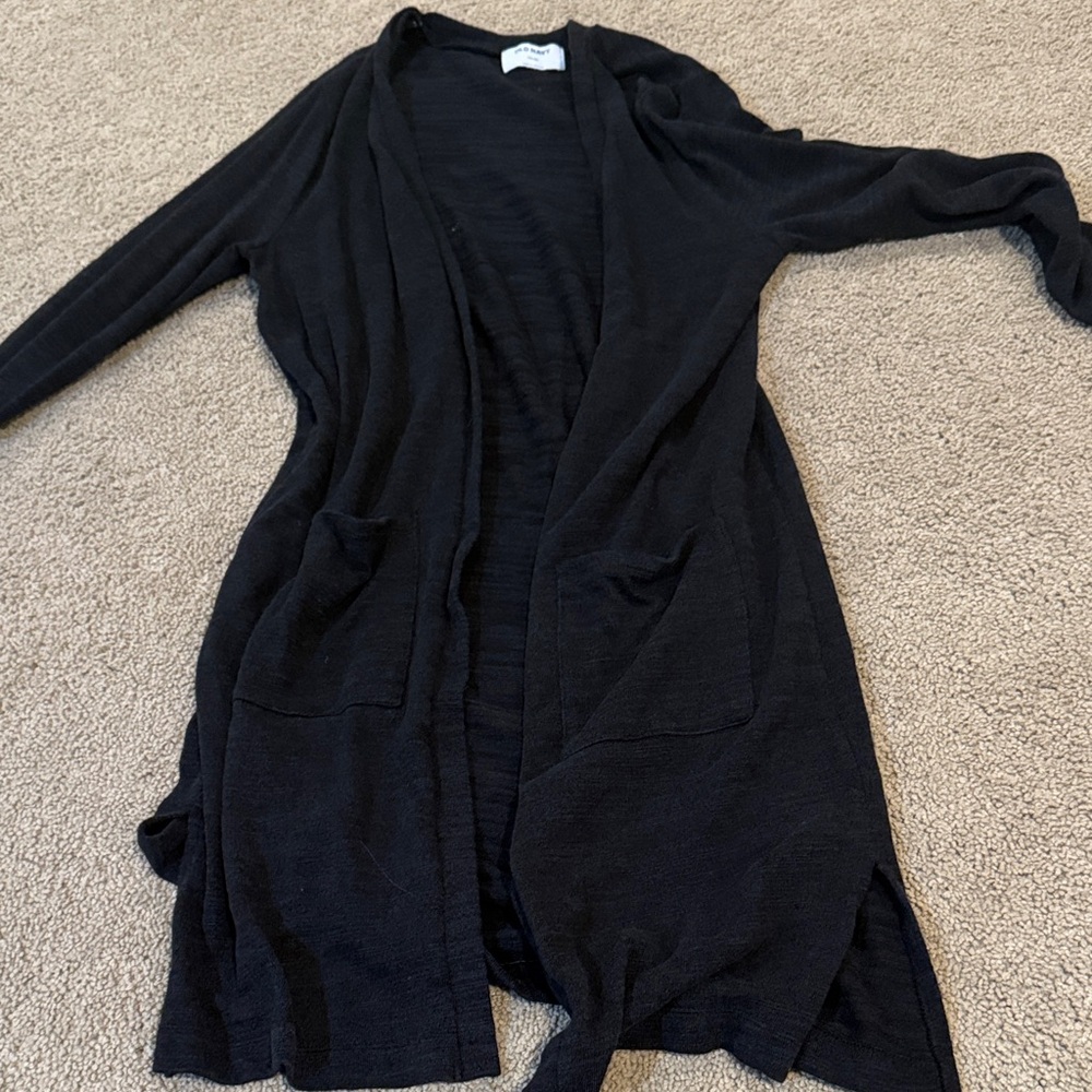 Old Navy Women's Black Open Cardigan